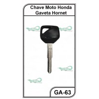 Chave Moto Gaveta PVC Honda Hornet G 63 - GA-63